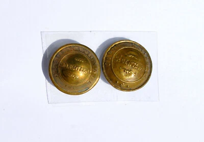 2 BOUTON / BUTTON UNIFORME ANCIEN - GARDE NATIONALE - SEDENTAIRE - D:22,23mm - Photo 1/2
