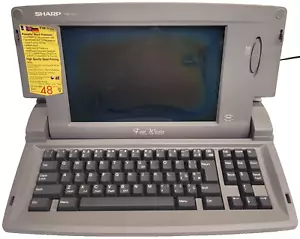 Grabadora de fuentes Sharp FW-750 procesador de textos personal de colección solo probado en energía - Imagen 1 de 13