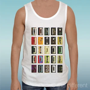 Tank Top T-Shirt "Music Cassette Vintage" Gift Idea - Picture 1 of 1