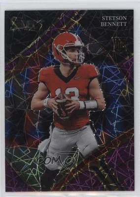 2023 Panini Select Draft Picks Purple Lazer Prizm Stetson Bennett IV Rookie RC - Image 1 of 2