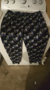 MTV Logo All Over Lounge Pajama Pants XL Black Retro TV – NWT - Picture 1 of 5