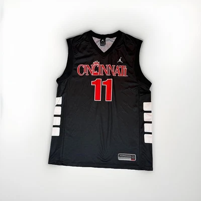Vintage Jordan Cincinnati Bearcats “#11” Basketball Jersey — Size L / XL  - Image 1 of 4