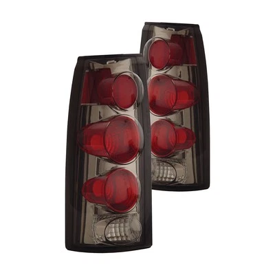 For Chevy Tahoe 95-99 Tail Lights Driver & Passenger Side Chrome Red/Smoke 3D Foto 1 de 2