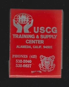 Cubierta de libro de cerillas de cooperativa de crédito y entrenamiento de la Guardia Costera/USCG de Alameda - Imagen 1 de 3