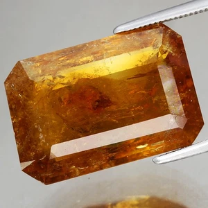 GRANDE!11,84ct t.w 17,92x12,15mm pietra preziosa citrino giallo brasiliano ottagonale naturale - Foto 1 di 4