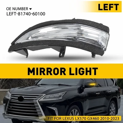Luz ámbar señal de giro del espejo lateral del conductor LH para Lexus LX570 GX460 2010-2023 Foto 1 de 4