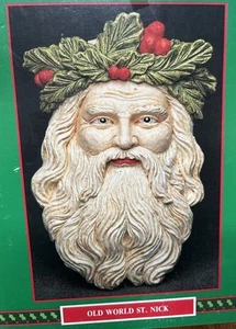 Santa House of Lloyd Weihnachten um die Welt St Nick Wandrelief Gips Vintage - Bild 1 von 17