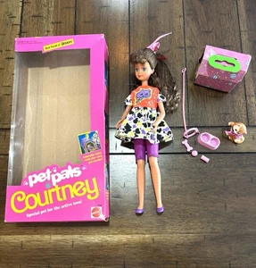 Barbie Pet Pals Courtney Mattel 1991 bambola gattino gatto accessori e scatola originale - Foto 1 di 9