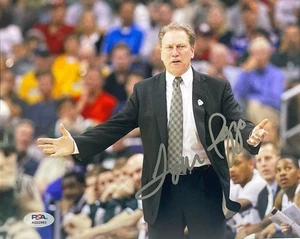 TOM IZZO SIGNED AUTOGRAMM MICHIGAN STATE SPARTANS MSU 8X10 FOTO PSA/DNA COA - Bild 1 von 1