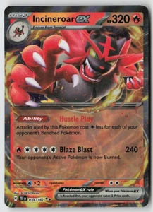 Incineroar ex - 034/162 - SV05: Temporal Forces Holo - PTCG - Picture 1 of 2