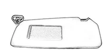 GRY RIGHT SUN VISOR 1TC60HDAAG 2013-2014 DODGE DART Foto 1 de 4