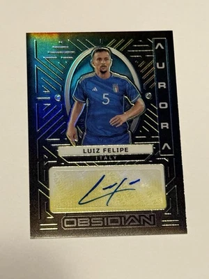 Luiz Felipe 2022-23 Panini Obsidian Aurora Auto /10 #AA-LFE - Image 1 of 2