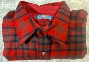 Camisa De Colección Pendleton Lana Buffalo Cuadros Talla XL Alta Grunge Patinador Golpeado - Imagen 1 de 14