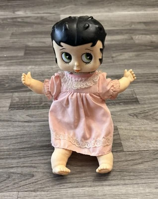 MUÑECA BEBÉ BETTY BOOP VINTAGE 1988 JUGUETE MARTY RARO Cuerpo Suave En Vestido Rosa Foto 1 de 4