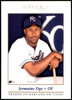 Jermaine Dye 2001 Donruss Studio #63 Athletics MLB READ FREE SHIP AutographDen - Image 1 of 2