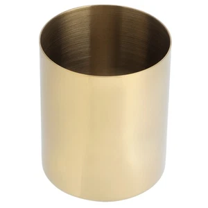 Pen Holder Storage Container Stainless Steel Pen Holder Desktop - Picture 1 of 12