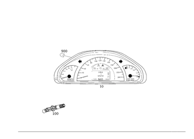 Genuine Mercedes-Benz Instrument Cluster 463-540-75-11 - Image 1 of 2