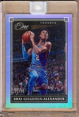 2019-20 PANINI ONE AND ONE #53 SHAI GILGEOUS-ALEXANDER 38/99!! - Image 1 of 2