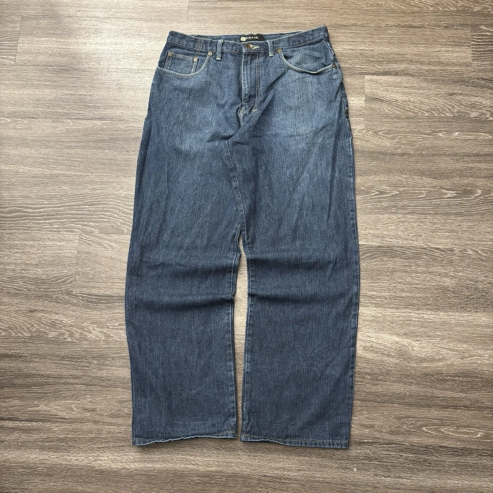 Vintage Sean John Baggy Jeans Mens Size 34x30 Skater 2000s Grunge Y2K Dark Wash - Image 1 of 4