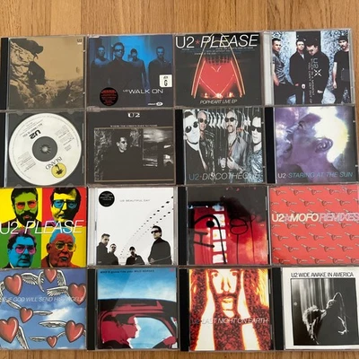 Lot of 16 U2 CD Singles, See Photos For Titles - Image 1 of 4
