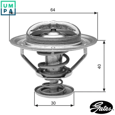 THERMOSTAT COOLANT TH31182G1 FOR LEXUS TOYOTA ALTEZZA CENTURY PRADO/LAND MR2 LS - Image 1 of 4