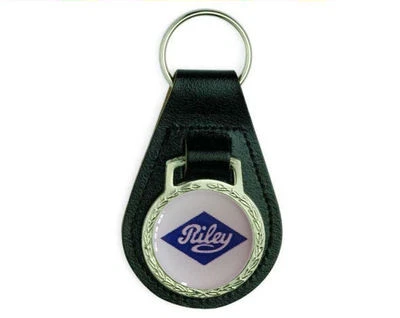 RILEY CLASSIC CAR BLACK LEATHER KEYRING