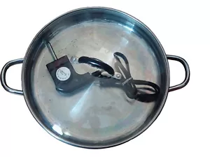 Rival 12" LARGE Round Stainless Steel Electric Skillet SS120 Tempered Glass Lid - Picture 1 of 7
