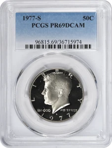 1977-S Kennedy Half PR69DCAM PCGS Proof 69 Deep Cameo - Picture 1 of 2