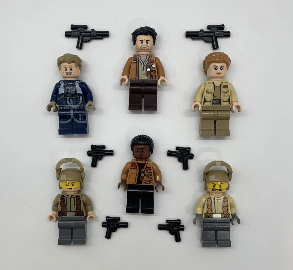 Lego Star Wars Minifigura Soldados de Resistencia Lote Poe Dameron Antoc Ejército Constructor Foto 1 de 1