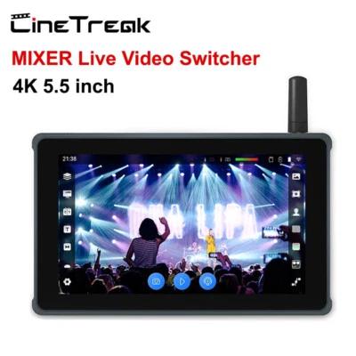 CineTreak Mixer Live 4K HDMI Live Streaming Video Recording & Playback Switcher  - Image 1 of 4