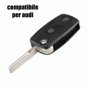 🇮🇹Guscio Chiave Cover Telecomando 2 Tasti Audi A2 A3 A4 A6 TT CON VANO CR1616 - Foto 1 di 6
