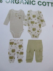 HUGGIES 4-TEILIGES LAGENLOOK SET 2 OBERTEILE, 2 HOSEN GRÖSSE 18 MONATE BRANDNEU - Bild 1 von 8