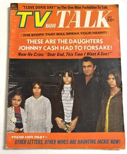 Vintage May 1970 TV Radio Talk Magazine Johnny Cash On Cover - Foto 1 di 12