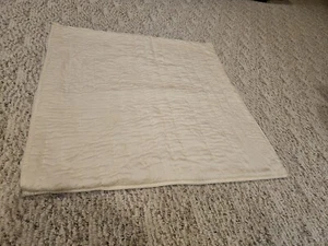 Pottery Barn Cream Pick-Stitch Silk Cotto Quilted Sham Euro Reversible - Picture 1 of 4