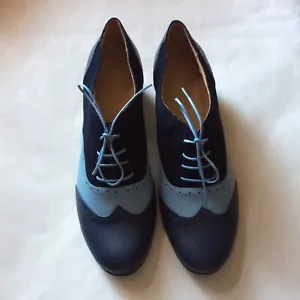 _NEW Women’s Blue Oxford Shoes Laced Shoe - Bild 1 von 3