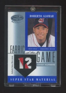 2001 LEAF CERTIFIED ROBERTO ALOMAR SUPER STAR MATERIAL #ED 01/12 FOTG RARE HOF - Picture 1 of 2