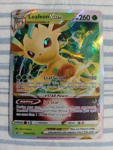 Leafeon Vstar SWSH195 NM Full Art Promo Rare Pokemon Card - Picture 1 of 2