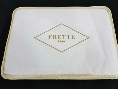 Frette White Duvet Cover Damascus Queen Cotton made in Italy New $1350 - Image 1 of 4