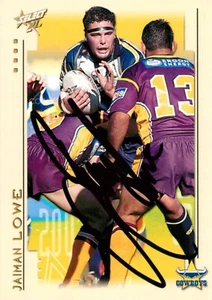 Signed 2003 North Queensland Cowboys NRL Select XL Card - Jaiman Lowe - Picture 1 of 3