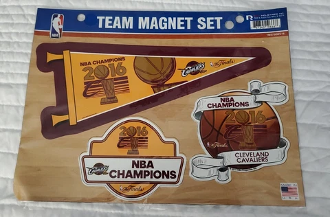 NBA Cleveland Cavaliers 2016 NBA CHAMPIONS The Finals Team Magnet Set Cover
