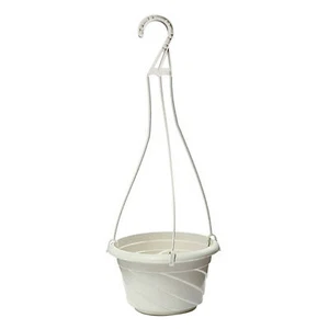 1 Set Plastic Hanging Plant Pots with Hanging Hooks Plant Basket Pots - Picture 1 of 12