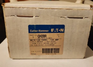 CUTLER-HAMMER MAIN LUG PANEL CH2BR 125 AMP 2 POLE 1 PHASE 120/240 NOS! - Picture 1 of 1