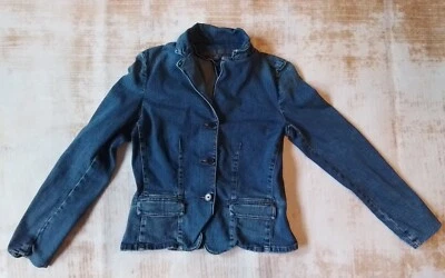 Blazer Chaqueta Vintage Lauren Jeans Co Ralph Lauren Denim Mediana Botones Bolsillos Foto 1 de 4