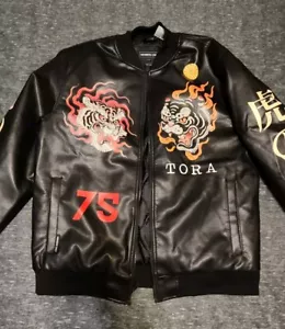 Members Only Fire Tiger College Jacke Herren Large Neu mit Etikett - Bild 1 von 8