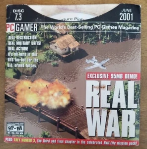 REAL WAR, THEY HUNGER 3, GIANTS REAPER - VINTAGE 2001 PC GAMER DEMO DISC 7.3 - Picture 1 of 3