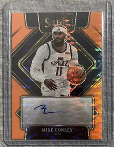 2021-22 Panini Select Mike Conley Autograph Orange Pulsar Prizm  22/30 Utah Jazz - Picture 1 of 2