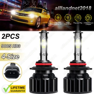 9005 4 Side LED Headlight Kit Low Beam Bulbs Super Bright 6000K White 360000LM - Picture 1 of 12