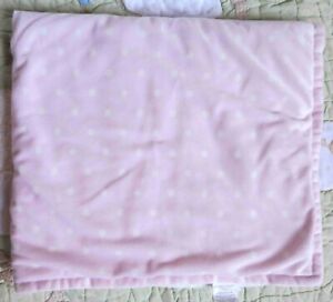 Blankets and Beyond Pink w Polka Dots & White Sherpa Backing Baby Girl Blanket