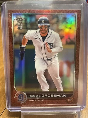 2022 Topps Chrome Ben Baller Robbie Grossman Red 4/5 and Blue 41/75 Refractors - Image 1 of 4