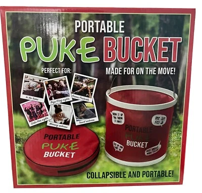 DIABOLICAL Portable Puke Bucket - Stag Do Accessories Men, Funny Gifts for Friends